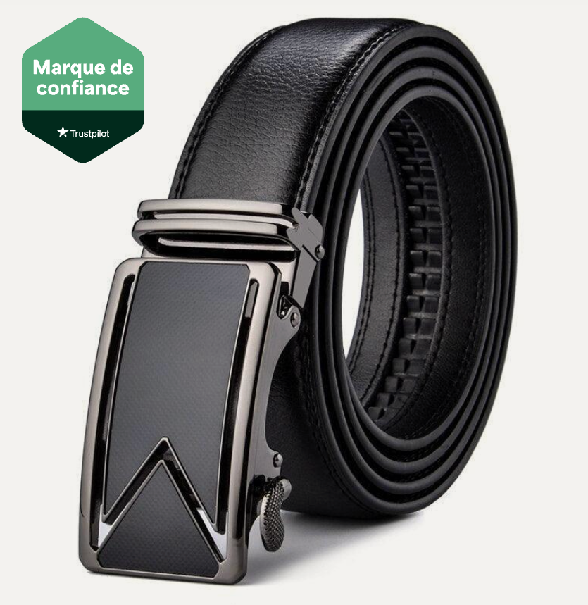 Ceinture Cuir Pour Homme De Vachette Boucle Automatique