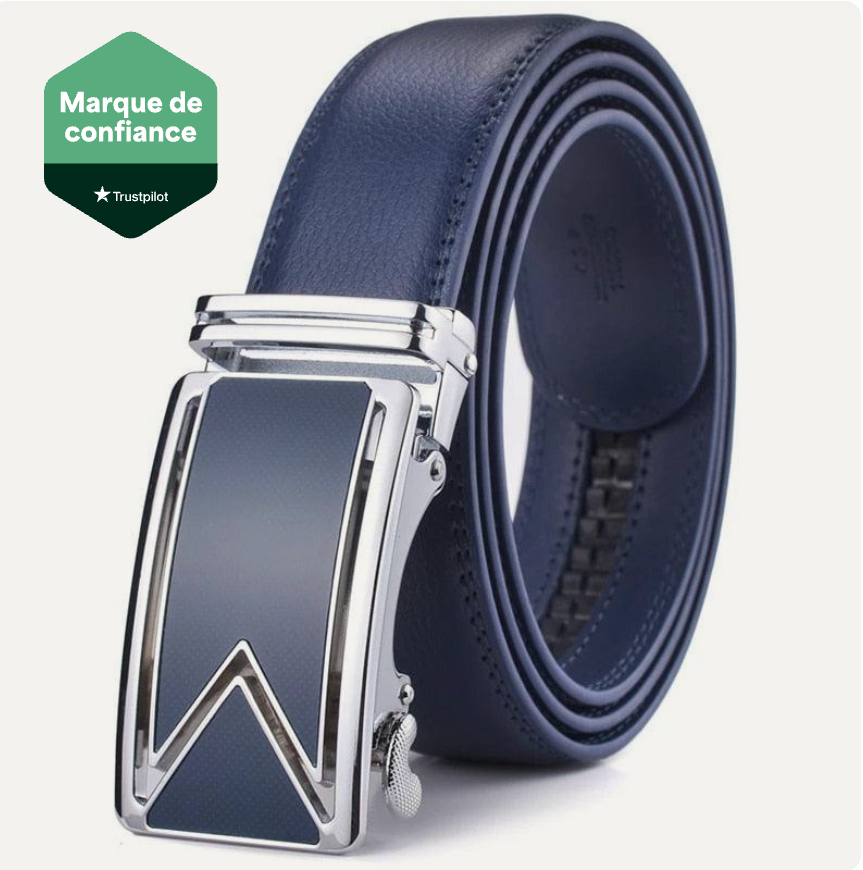 Ceinture Cuir Pour Homme De Vachette Boucle Automatique