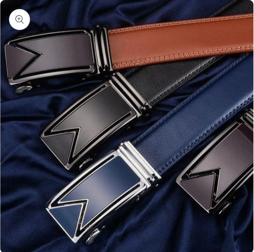 Ceinture Cuir Pour Homme De Vachette Boucle Automatique