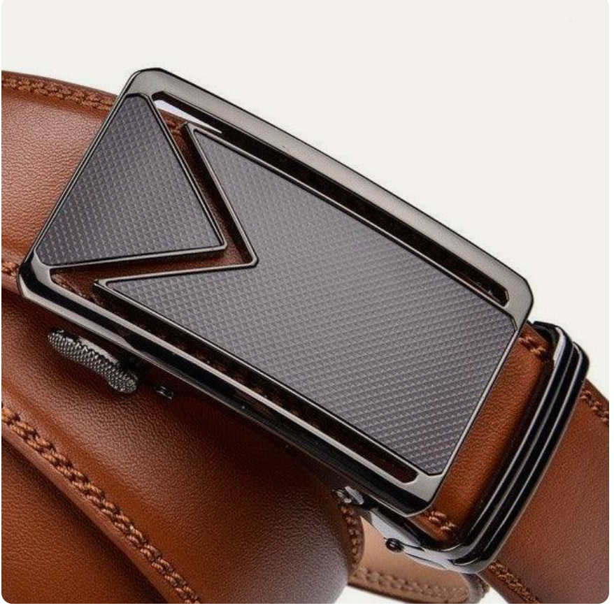Ceinture Cuir Pour Homme De Vachette Boucle Automatique