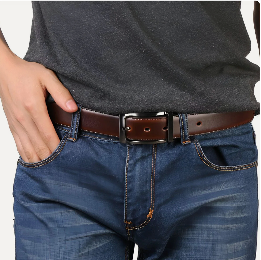 Ceinture Cuire Homme Réversible