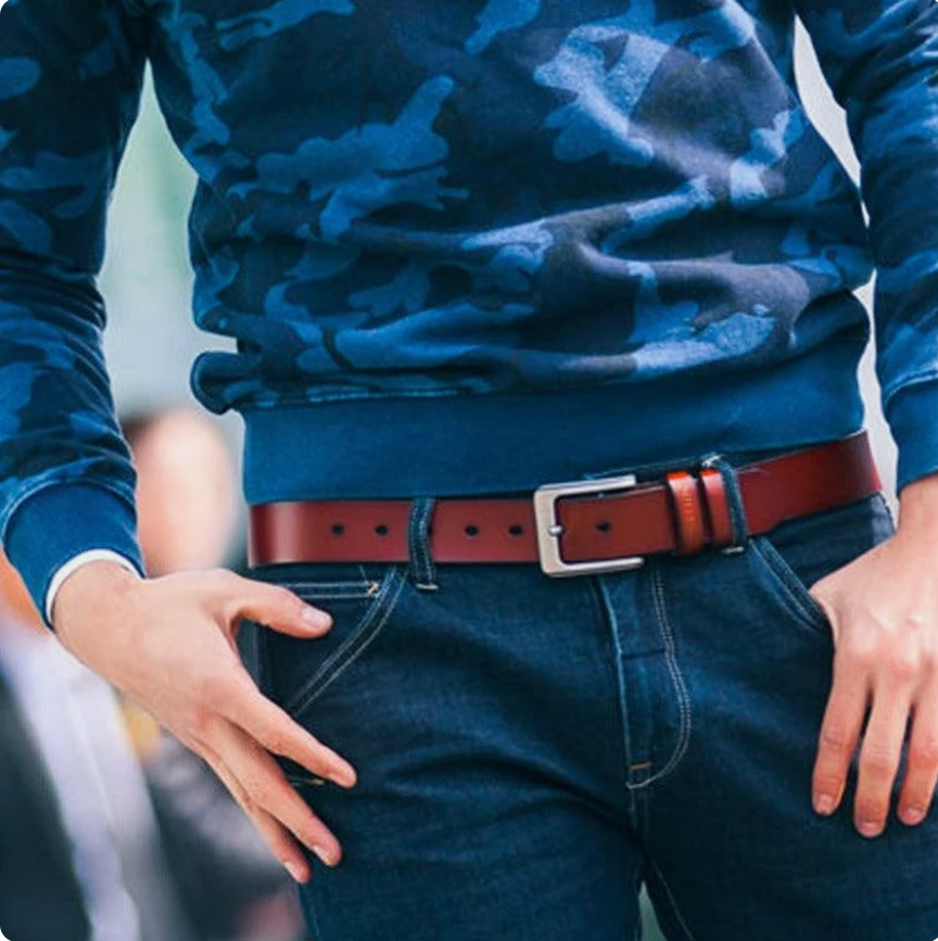 Ceinture Casual en cuir pour homme