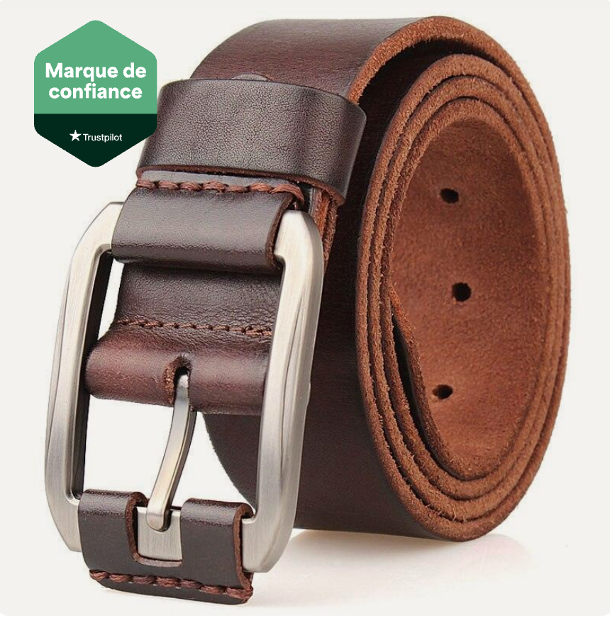 Ceinture Cuir De Vachette Vintage