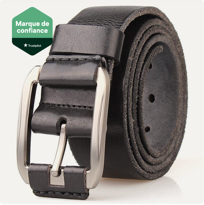 Ceinture Cuir De Vachette Vintage