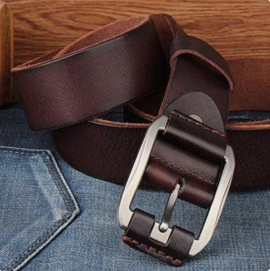 Ceinture Cuir De Vachette Vintage