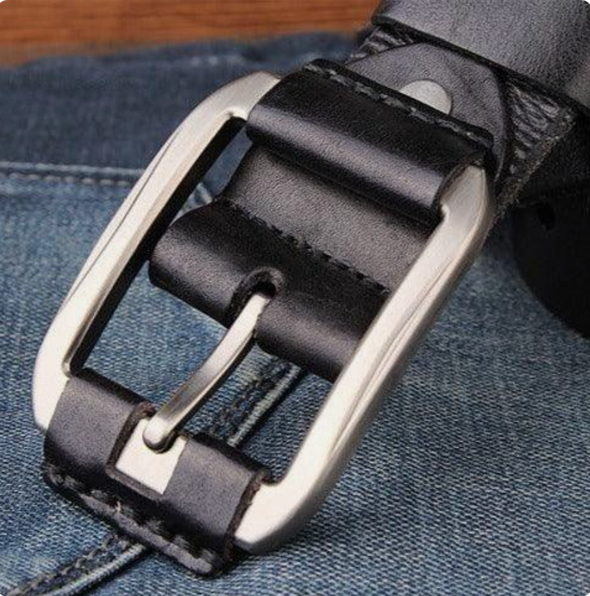 Ceinture Cuir De Vachette Vintage