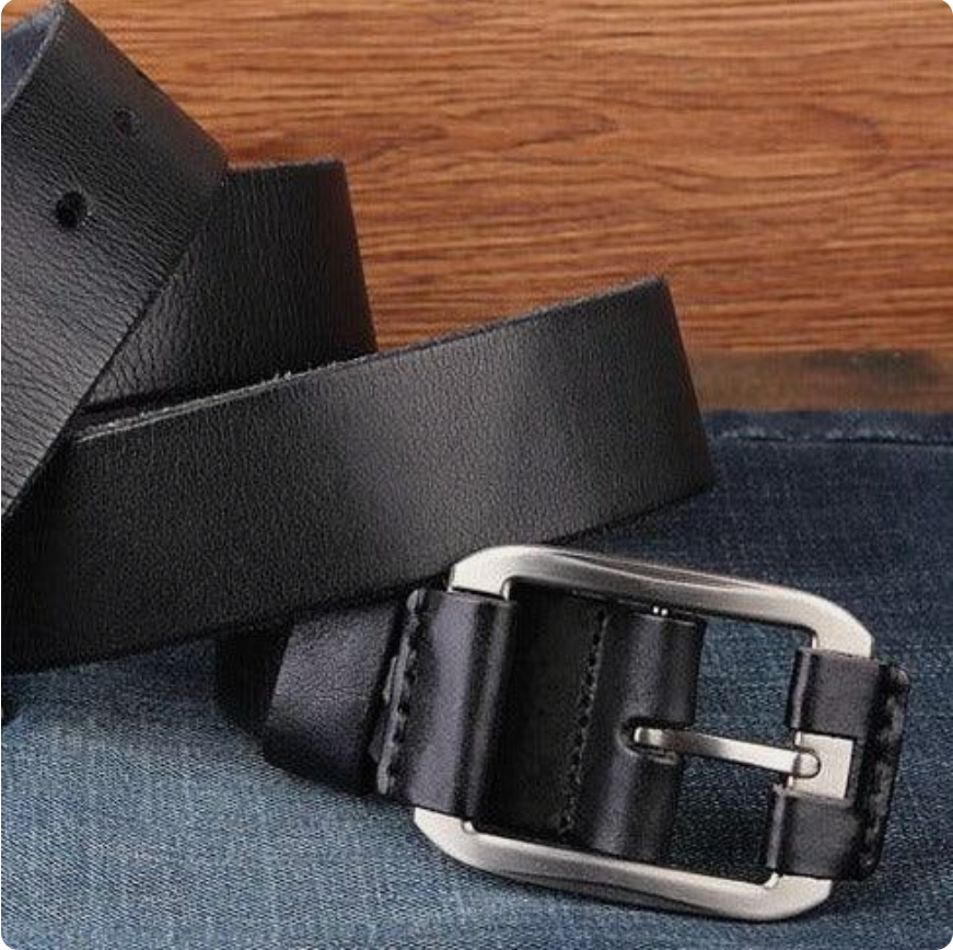 Ceinture Cuir De Vachette Vintage