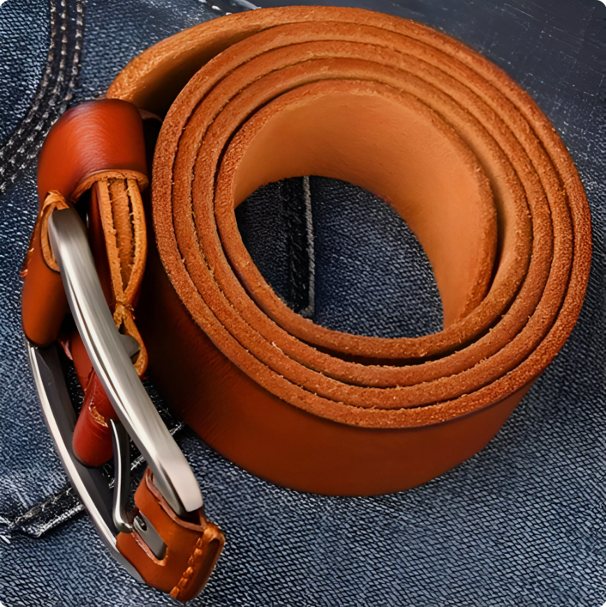 Ceinture Cuir De Vachette Vintage