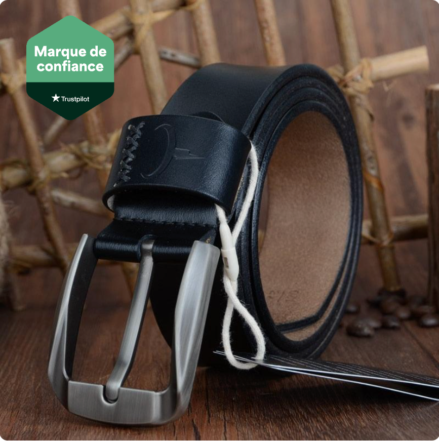 Ceinture Métal En Cuir De Vachette À Boucle À Ardillon