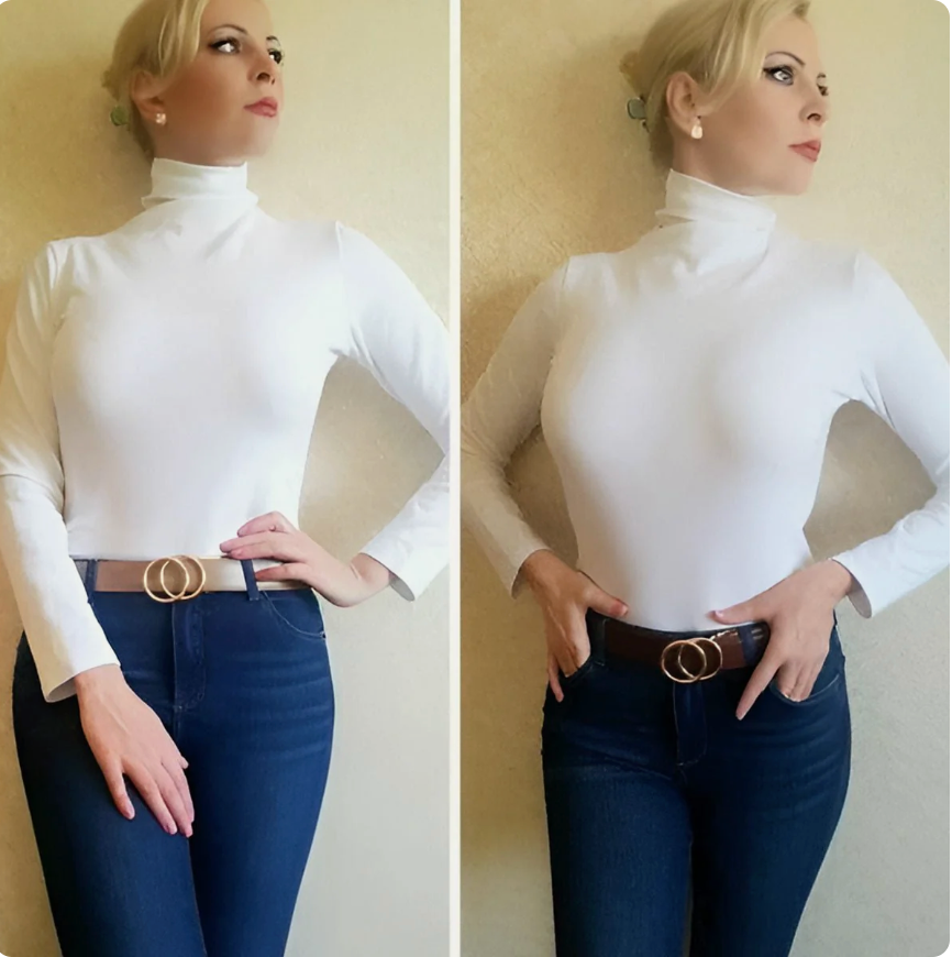 Ceinture Pour Femme Réversible Double Anneau En O