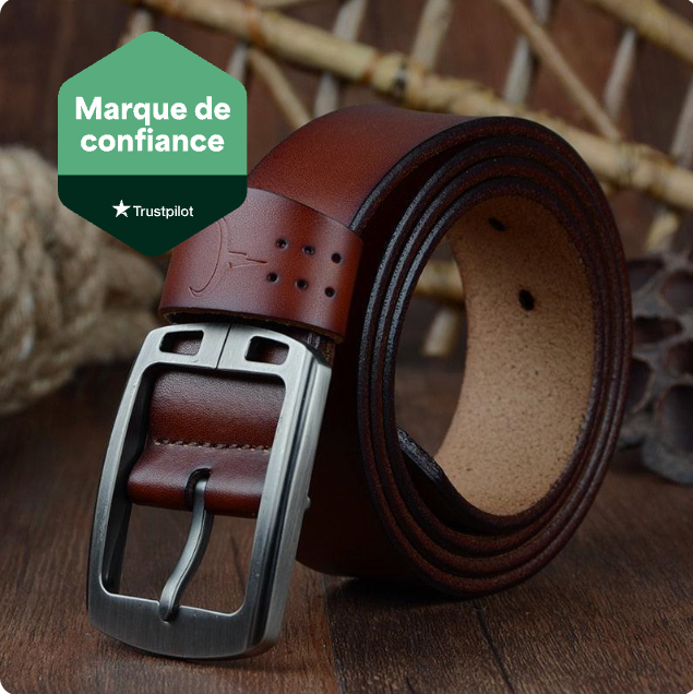 Ceinture Alliage En Cuir De Vachette À Boucle Ardillon