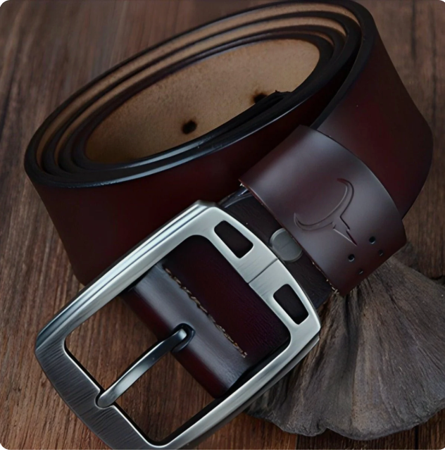 Ceinture Alliage En Cuir De Vachette À Boucle Ardillon