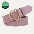 Ceinture Cuir Femme Boucle Dorée Elégante