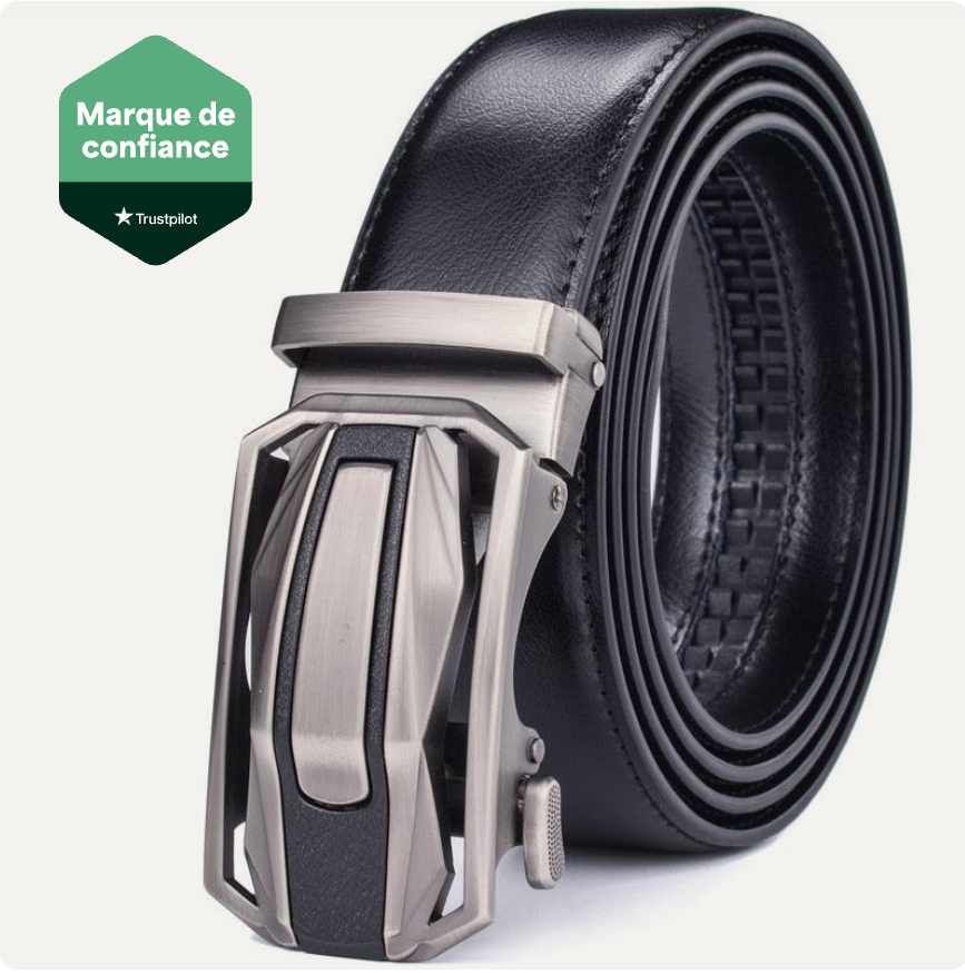 Ceinture En Croûte De Cuir À Boucle Automatique