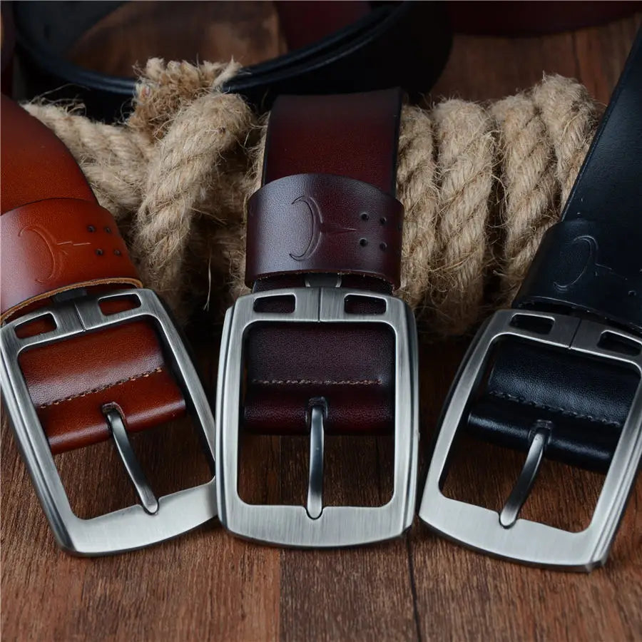 Ceinture Alliage En Cuir De Vachette À Boucle Ardillon