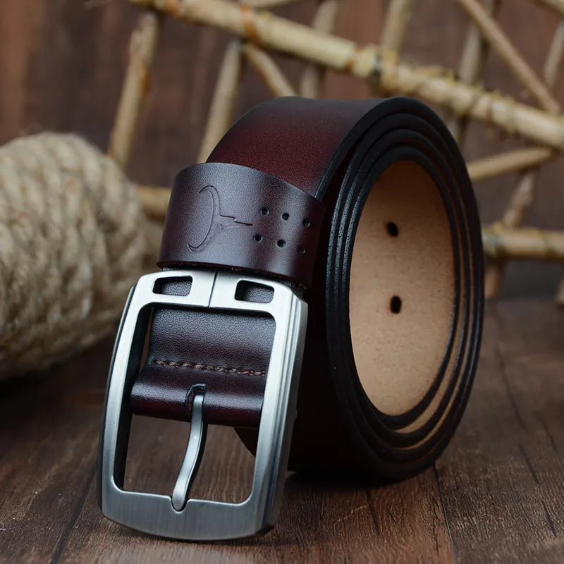 Ceinture Alliage En Cuir De Vachette À Boucle Ardillon