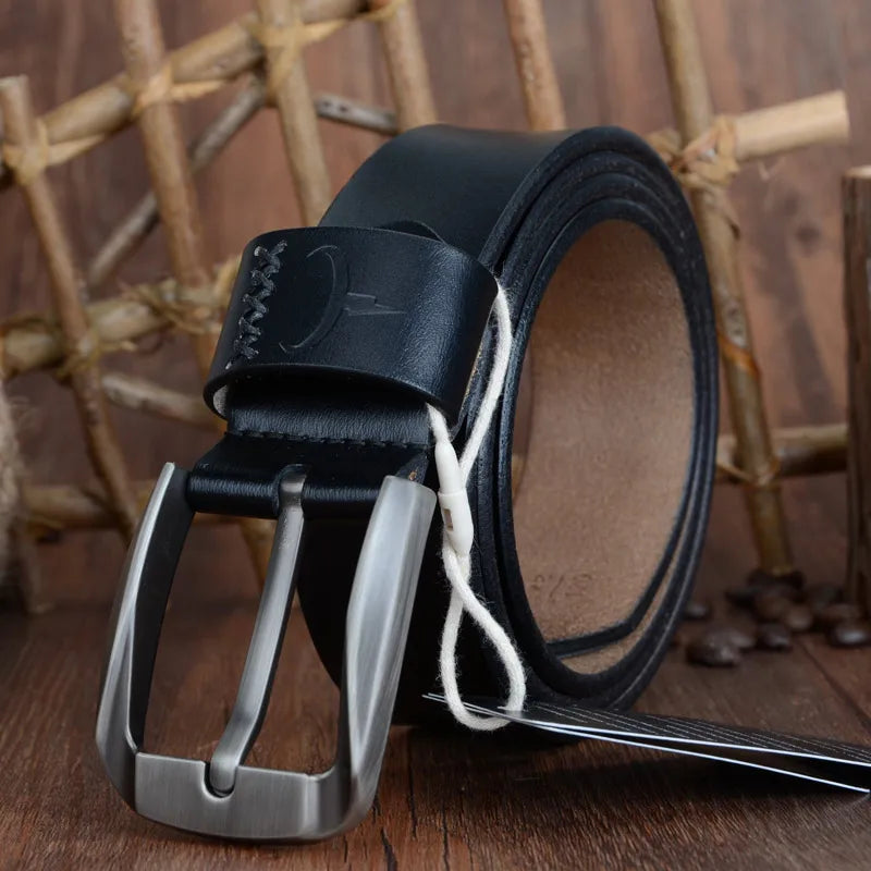 Ceinture Métal En Cuir De Vachette À Boucle À Ardillon
