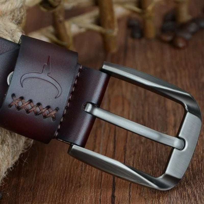 Ceinture Métal En Cuir De Vachette À Boucle À Ardillon